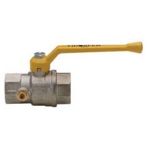 Vanne à boisseau sphérique de gaz à débit principal droite avec admission de pression