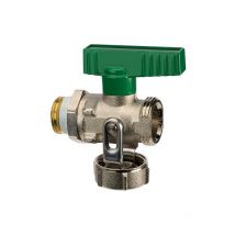 Vanne a boisseau spherique kfe pn 16 pour eau potable passage nickele