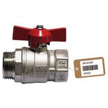 Vanne à boisseau sphérique mf avec accélérateur f-brico