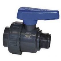 Irritec - Vanne à boisseau sphérique monofer en pvc avec fil. mf