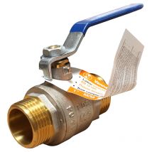 Vanne à sphère PN30 Passage Integral acs Poignée bleue m/m 1(26x34) Sferaco