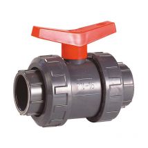 Sferaco - Vanne à sphère pvc-u PN16 - raccord Ø20 - passage Ø15 - à coller - Manette rouge