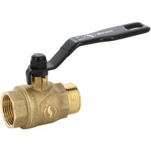 Sferaco - Vanne à sphère Serena PN40 acs Poignée Plate noire Mâle/femelle 1' (26/34) passage intégral