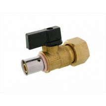 QUICK PLOMBERIE Vanne à écrou libre à sertir laiton 15 x 20 pour tube en per