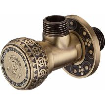 Robinet D'Angle, Accessoires De Salle De Bain, Robinet D'Arrêt D'Eau En Laiton Antique, Robinet D'Angle, Robinet D'Angle 1/2, Robinet D'Angle