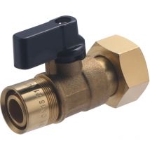 Noyon&thiebault - Vanne 1/4T sortie de collecteur à glissement pour tube per Ø16 - F15x21
