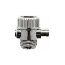 Ecoperl - Vanne d'arrêt stop douche pour douchette 1/2' (15x21), chromé