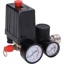 Vanne de commande de compresseur d'air, régulation de tension 90-120PSI normalement fermé 220V 380V pressostat 4 trous pour le remplacement - Tonysa
