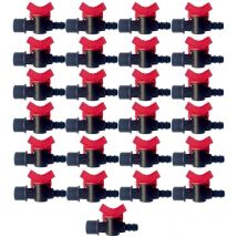 Gncgarden - Vanne de commutation d'irrigation goutte à goutte 16 mm x 3/4', robinet d'arrêt, paquet de 25 unités. Offre exclusive