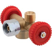 Vanne de dérivation 09-706 R1/4 LKS – Filetage plomberie – Matières – Configuration raccord – Gok