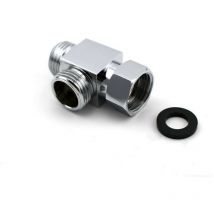 Vanne de dérivation G1/5,1 cm Bras de Douche Laiton 3 Voies Inverseur t- Adaptateur Universel en Forme de t pour Système de Douche
