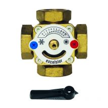 Vanne de mélange à 4 voies avec papillon/rotor interne Rotor 3/4