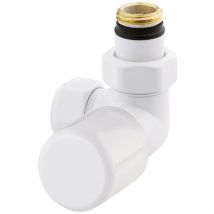 Arteclima - Vanne de radiateur à angle droit, couleur blanche 38612TW Version droite blanche