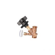 Kemper - Vanne de régulation de circulation Multi-Fix-Plus, avec bouchon de vidange, DN20 (3/4'), mâle à joint plat