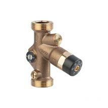 Vanne de régulation thermostatique DN20 (3/4') joint plat, male 1', dvgw