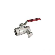 Giacomini - R250DS vanne de raccordement f-f et robinet de vidange R250SX004 3/4''-1/4''