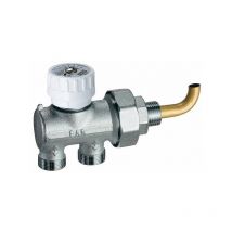 Far Rubinetterie - Vanne monostile manuelle chromée pour installations monotube far 1500 1/2' - Double panneau