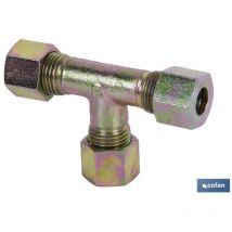 Raccord pour tube en t 15 - filetage 22 x 1,5