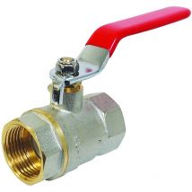 Vanne à sphère - double Femelle 40/49 - Poignée plate - Passage intégral