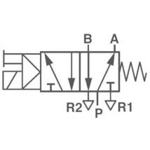 Norgren - imi Vanne pneumatique à commande mécanique V51B517A-A213J 24 v/dc Matériau du boîtier aluminium Matériau isolan
