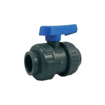 Valvola a pressione filettata femmina 12x17 con doppio raccordo, acqua potabile.