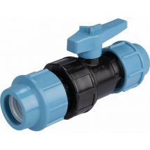Vanne pvc pour tuyau polyéthylène 32mm