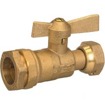 Vanne à sphère - avant / après compteur - sans purge- 20 x 27 - 19 x 25 GRK 196-8gg