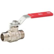 Vanne à sphère PN25 nile acs 2 (50/60) Mâle Mâle - Poignée plate rouge Arco