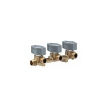 Vanne Trumatic 3 sorties de diamètre 8mm, se raccorde au tuyau cuivre 8mm, pour caravane et camping-car