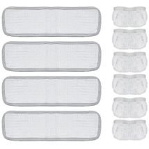 Kit de 4 serpillères et 6 bonnettes pour nettoyeur vapeur – Accessoires POLTI PAEU0217