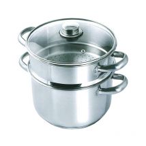 Vaporiera hotpot in acciaio aisi 430 con cestello - cm.20