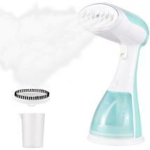 Vaporizzatore per indumenti 2 in 1 da 1500 w, rimuovi rughe e ferro per abiti, riscaldamento rapido in 35 secondi, serbatoio dell'acqua rimovibile da