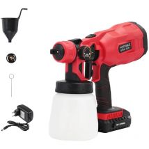 Varan Motors - CP32380 PIstolet à peinture sans fil 800ml Pulvérisateur avec batterie 20v 2Ah et chargeur