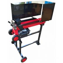 Varan Motors - NEELS-04F Fendeuse / Fendeur de bûches électrique 2900W 230V 7T, sur châssis, Buche jusqu'à 52cm avec cage protectrice