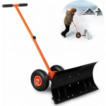 Varan Motors - snowshovel Pelle à neige avec roues, Lame Chasse-Neige avec Roues, lame de 74x46cm ajustable