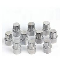 VT13768C Kit 10 douilles pour verrou de roues bmw, antivol goujons de roues bmw - Varan Motors