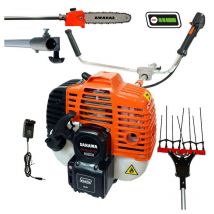 Sakawa - Vareador de Olivas Podadera 52,7cc Arranque a Bateria 3 Metros Manillar