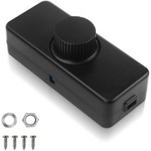 Variateur de Lumiere Led, Bouton intelligent Interrupteurs et Variateurs d'intensité, 220-240V / 50HZ 3-100 w, Variateur pour Lampes Led Rotatif