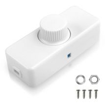 Variateur de Lumiere led 3W-100W Interrupteur Variateur et Variateur Rotatif 220-240V avec dimmable Bouton intelligent pour dimmable Lampes Led etc.