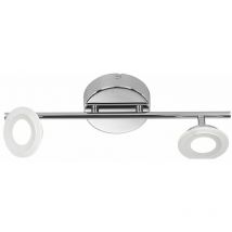 Variateur de plafonnier led chrome lampe à changement de couleur rgb spot mural réglable Wofi 7228.03.01.6000