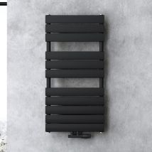 Doporro - Design Badheizung Flachheizkörper 100x60cm Anthrazit Paneelheizkörper Einlagig Horizontal Mittelanschluss Bad-Heizkörper