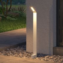 Pollerleuchte Außen Ip65 Wegeleuchten Für Garten, 3000k Aussenleuchte, 128x98x808mm Außenlampe Standleuchte Sandweiß 6w Pfadfinder - Doporro