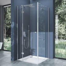 Sogood - doporro Eck-Duschkabine Eckdusche Rav05K 80x140x190cm Duschabtrennung ESG-Sicherheitsglas Klarglas inkl. Easy-Clean-Beschichtung - Klarglas