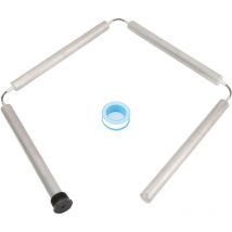 Ej.life - Varilla de ánodo para calentador de agua de rv - 6,6' de largo x 3/4' npt universal para Rheem