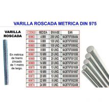 Mibricotienda - fplus varilla roscada metrica 24 mm din 975 calidad 5.6 , varilla roscada metrica 24 mm din 975 calidad 5.6