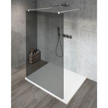Gelco - vario white Panneau en verre de douche de 1 pièce, verre fumé, 1000 mm