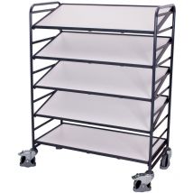 Variofit Esd Eurokastenwagen Mit 5 Ladeflächen, Neigbar 1240x610mm