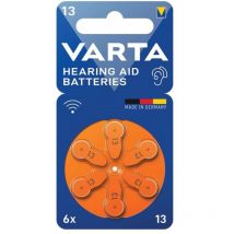 Varta Hearing Aid Batteries 13 (Pack of 6) - 24606101416
