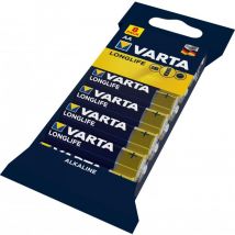 Longlife Extra Alcalina 4106 Pila Paquete de 8uds. - Varta
