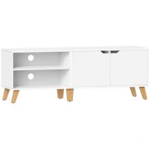 TV-Möbel 2 Fächer und 2 Türen weiß - L140 cm